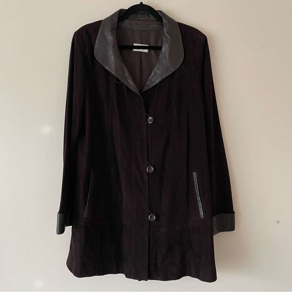 Genuine Suede Black Women's Coat